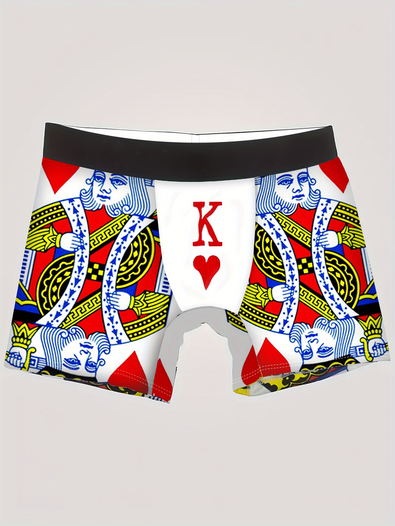 Men's Poker Card K Digital Print Novelty Funny Boxers Briefs, Breathable  Comfy Quick Drying Stretchy Sports Boxers Trunks, Men's Trendy Graphic  Underwear - Temu Cyprus