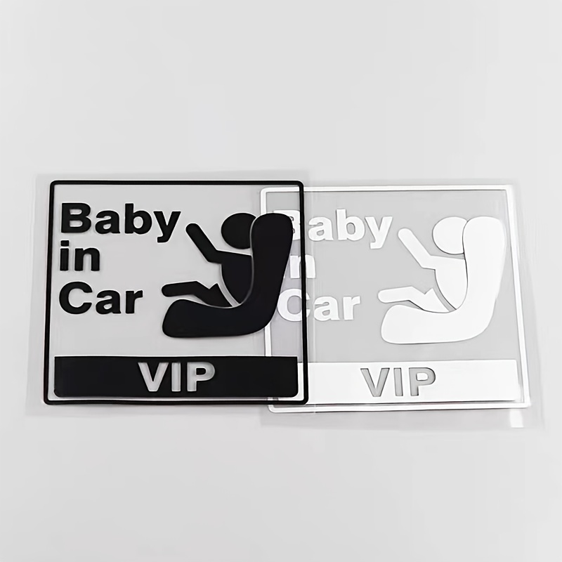 Autocollant voiture Bébé à bord : VIP ON BOARD. Stickers auto.