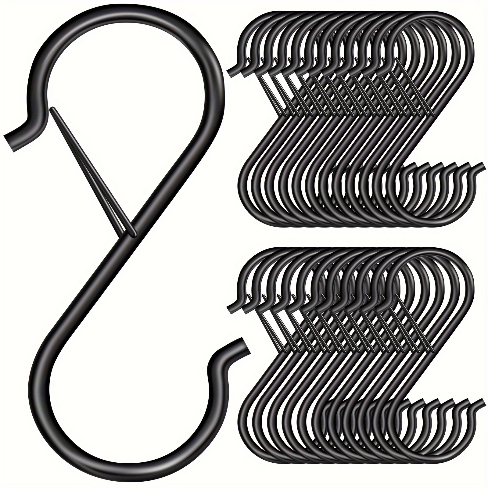 S shaped Hanging Metal Hooks Metal S shaped Hooks Safety - Temu