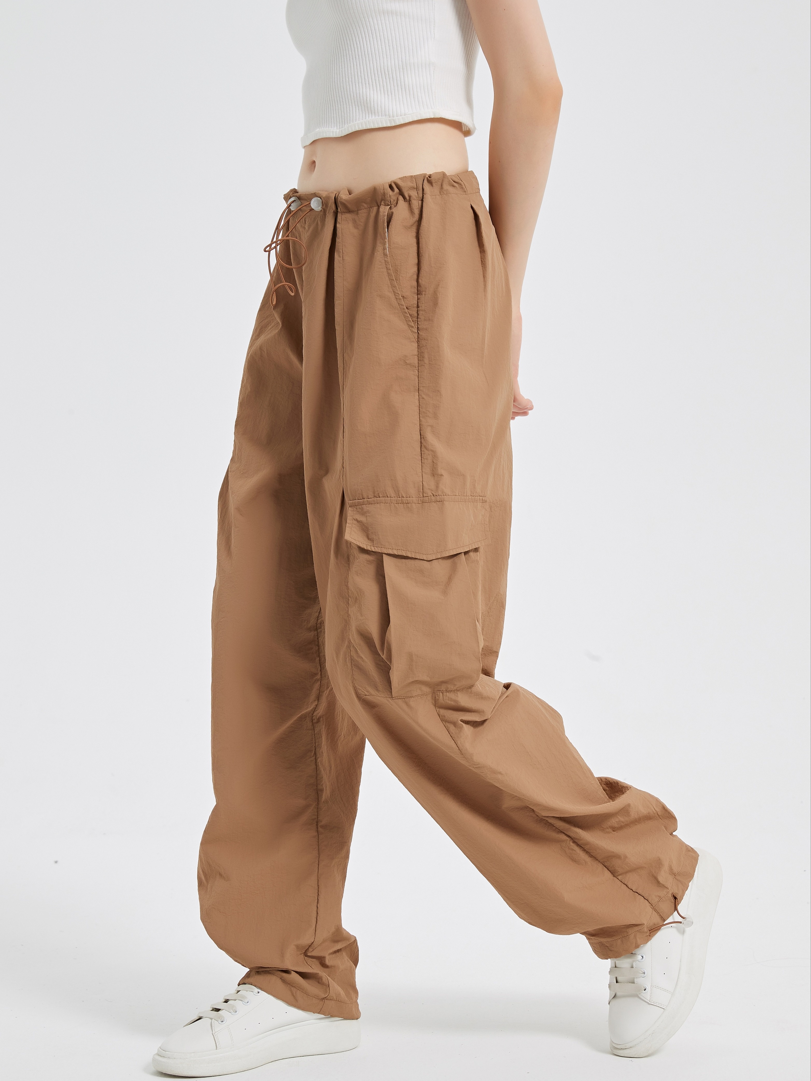 Khaki Cargo Pants Women - Temu