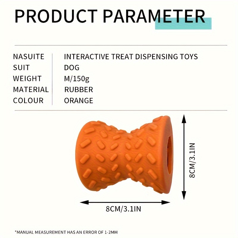 Interactive Treat Dispensing Puppy Toys - Dog Bones for Aggressive Chewers  Super Dog Toys Tough Chew for Dogs Toy Bone, Natural Rubber Leaked  Dumbbells - Green 