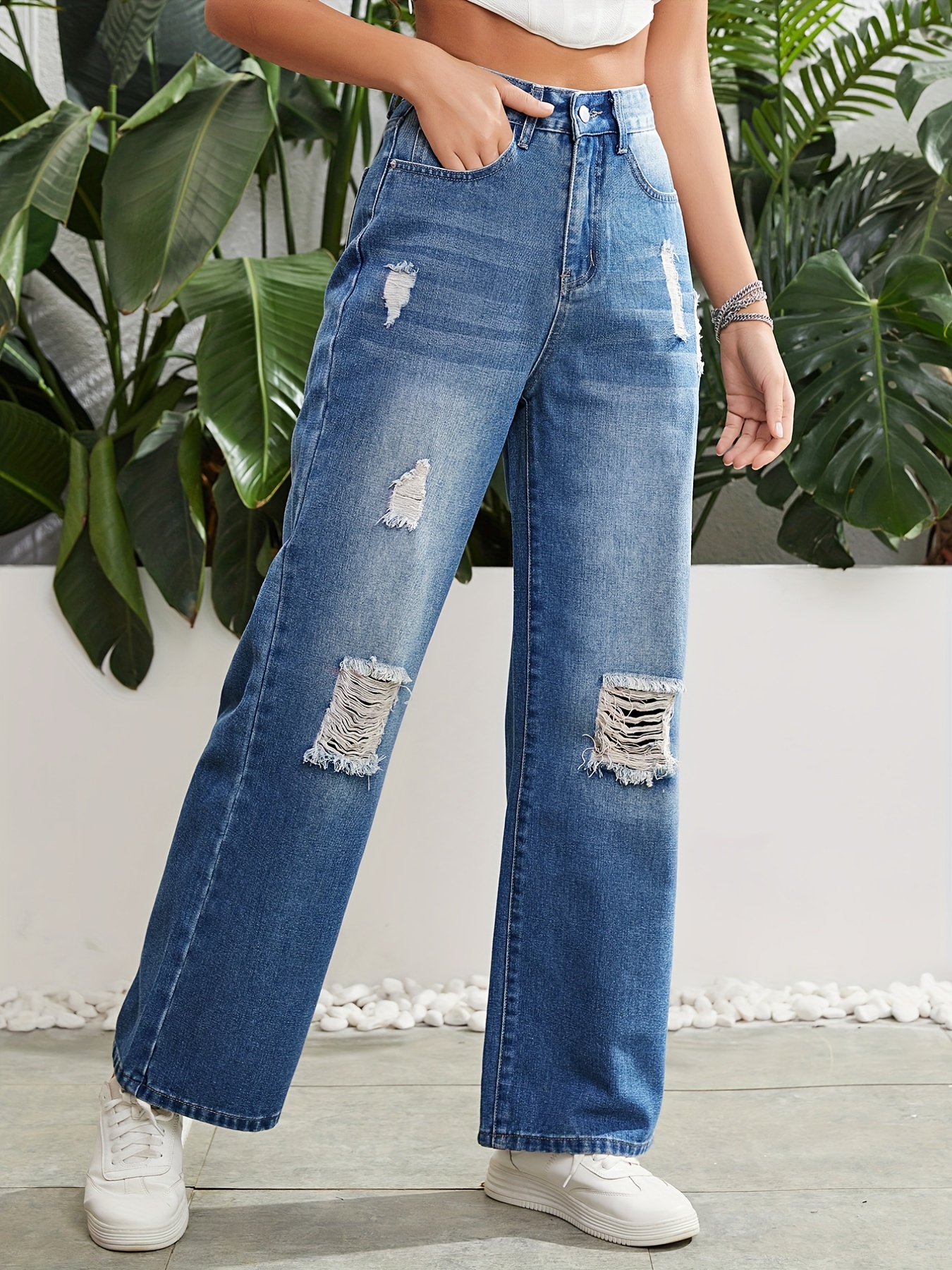 Jeans sueltos de online moda