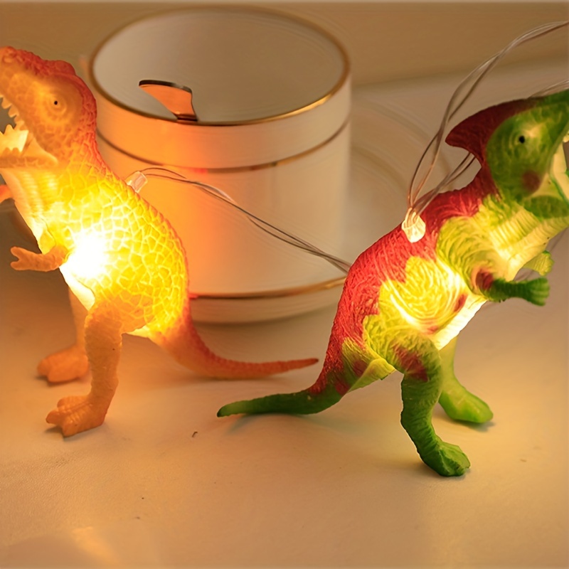Veilleuse dinosaure, guirlande lumineuse de 10 LED • Veilleuse