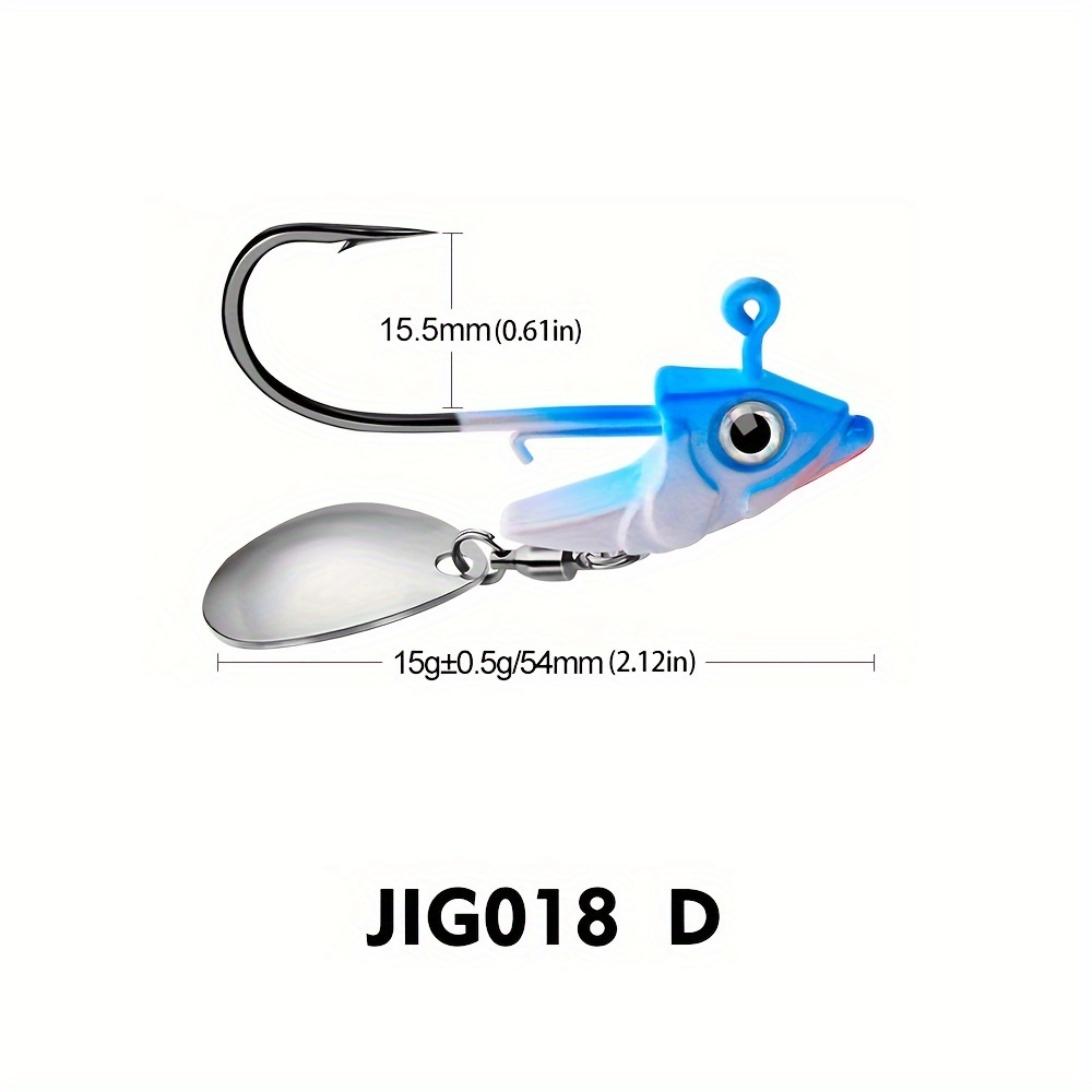 Jig Head Fishing Hooks 7.5g 10.5g Exposed Barbed Hooks - Temu