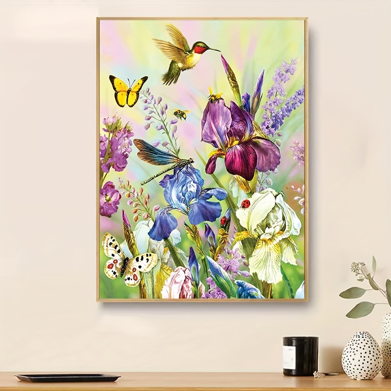 Peinture Numéros Adultes Colibri Papillon Fleurs Peinture - Temu