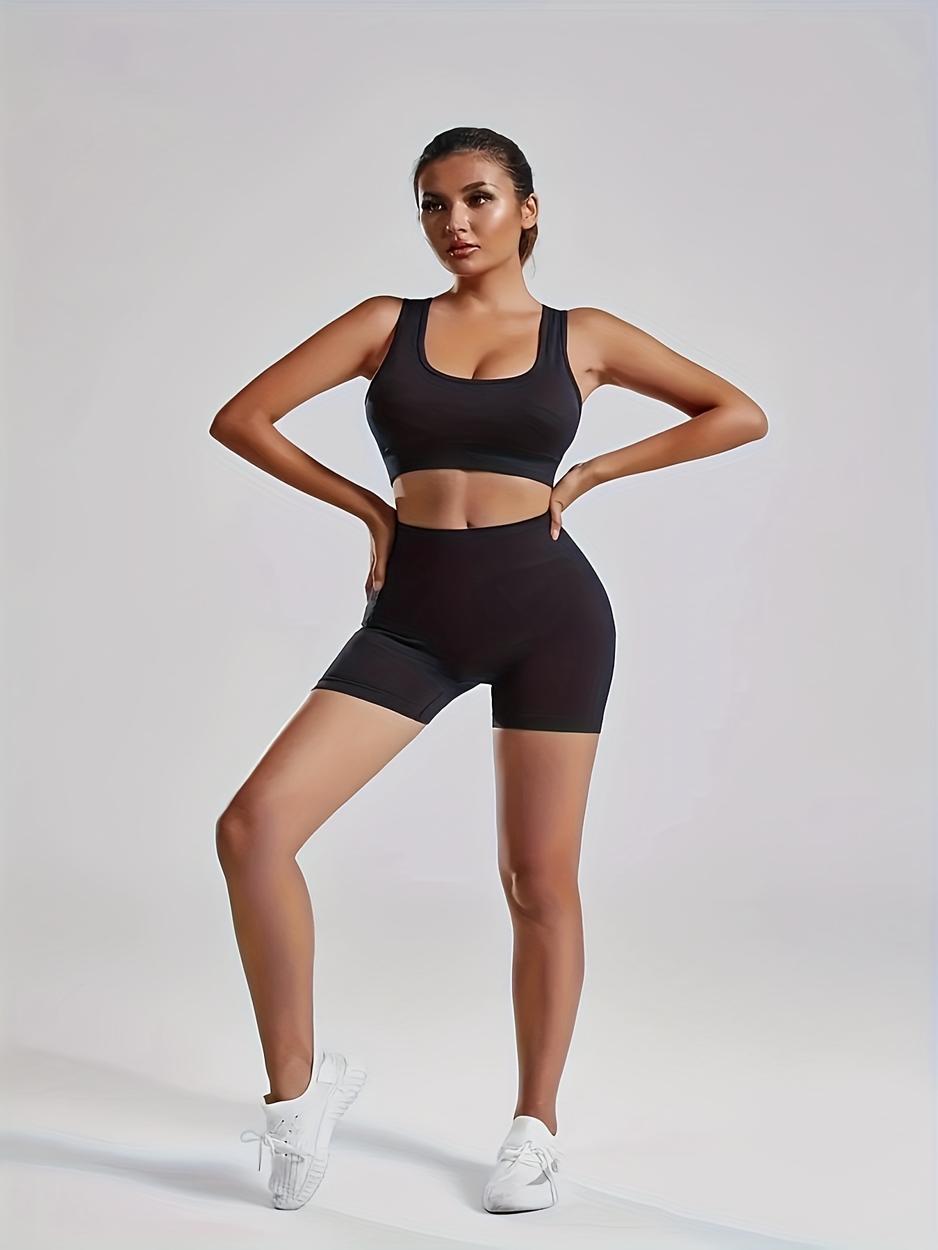 Cutout Sports Tank and Shorts Yoga Activewear Workout Set – KesleyBoutique