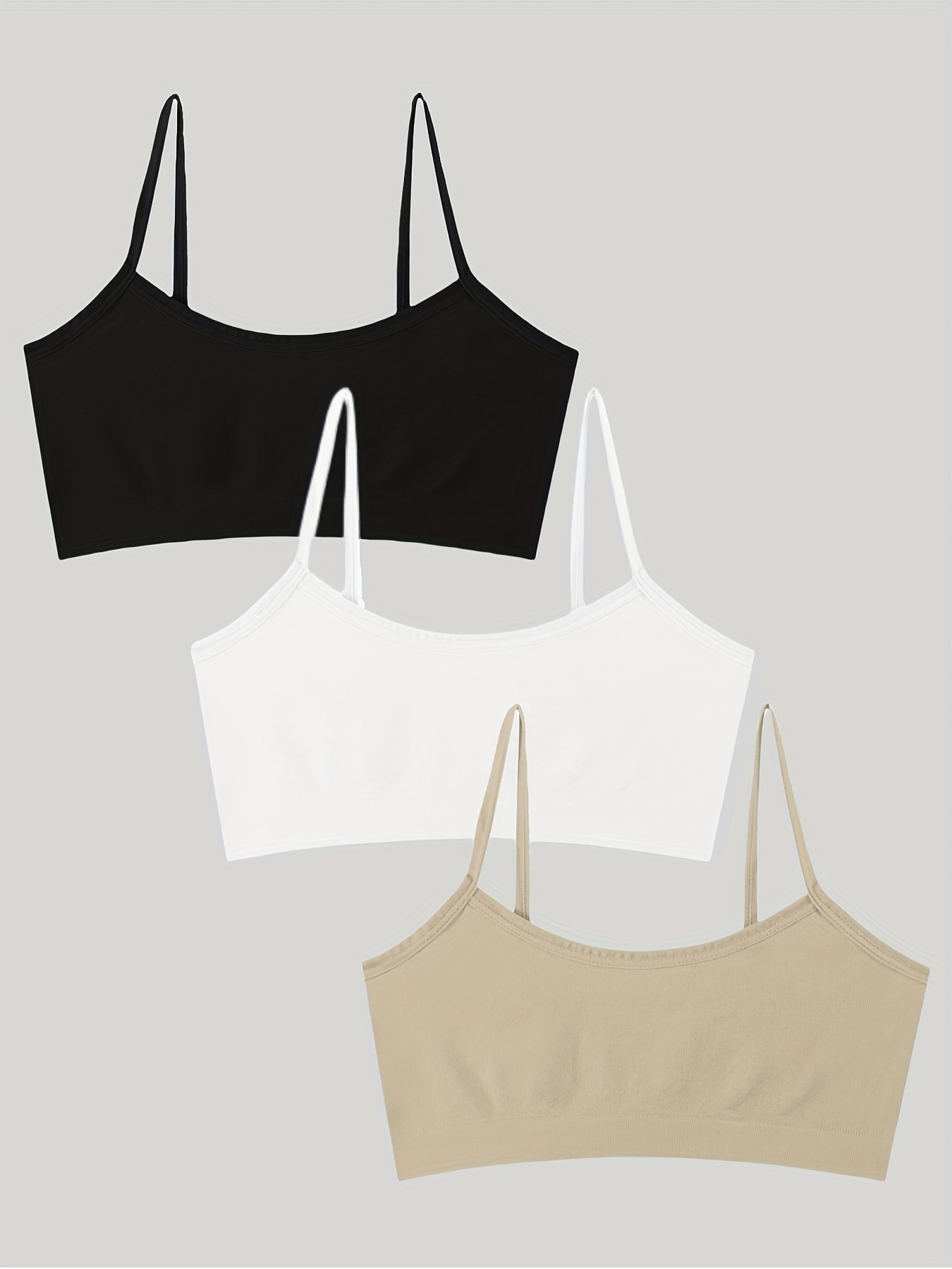 Girls Comfy Cotton Adjustable Shoulder Strap Bras Breathable - Temu