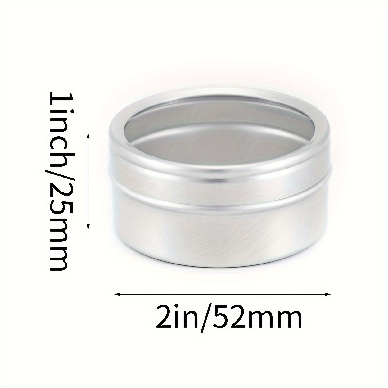 30Pcs 30ml Round Small Can Case Aluminum Metal Tin Box Jewelry