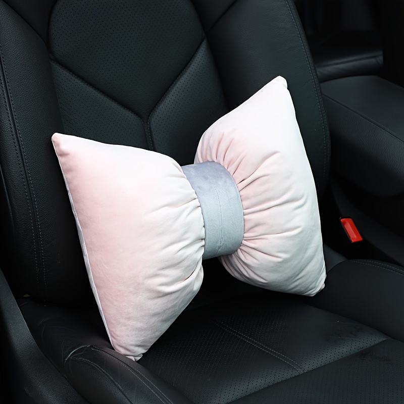 Suede Car Headrest Car Pillow Car Driving Seat Waist Support Car A Pair Of Car  Pillow Neck Pillow Four Seasons With Independent Pillow Core - Temu