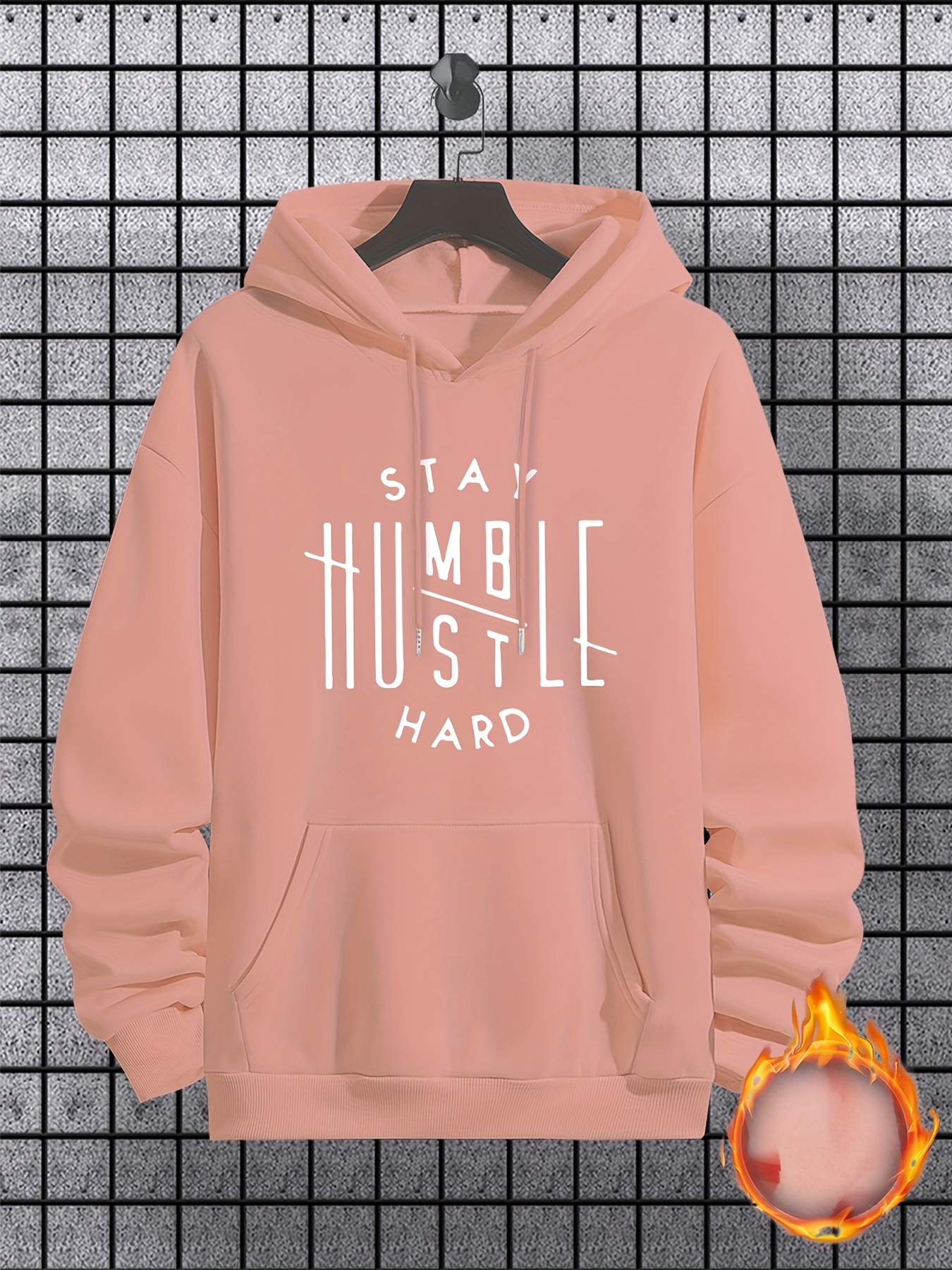 Stay Humble & Hustle Print Hoodie, Cool Hoodies For Men, Men's Casual  Graphic Design Pullover Hooded Sweatshirt With Kangaroo Pocket Streetwear  For Winter Fall, As Gifts - Temu New Zealand