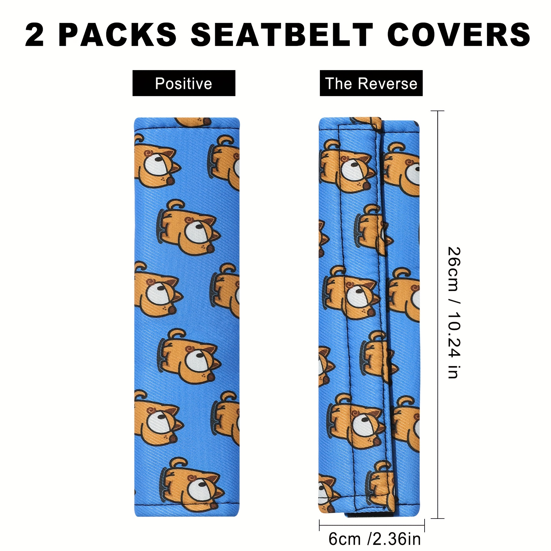 Cute Animal Seat Belt Shoulder Pads Non slip Knitting Fabric - Temu