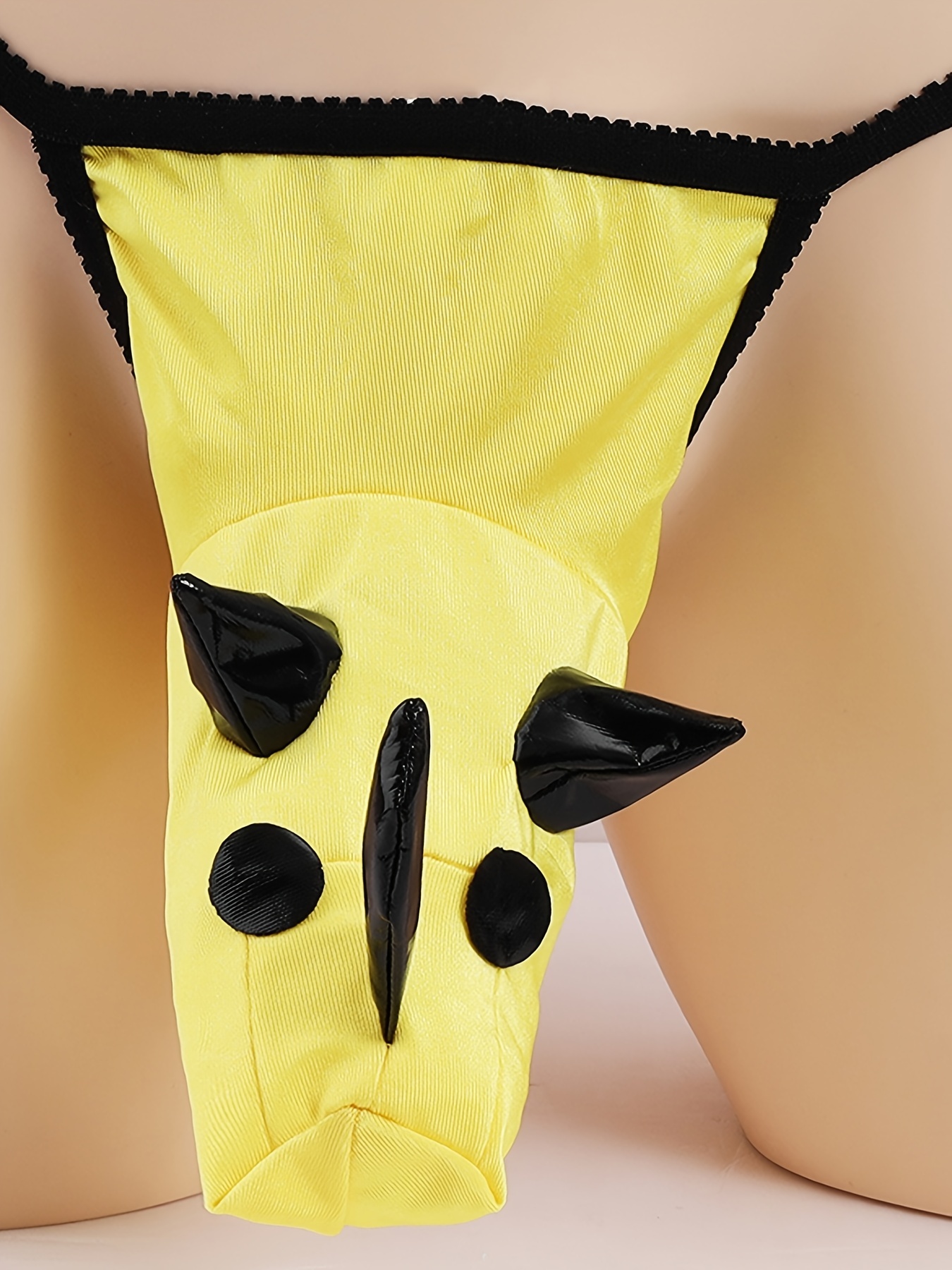  Yellow Cheese G String Thong for Women Print T-Back Underwear  Panties : Sports & Outdoors