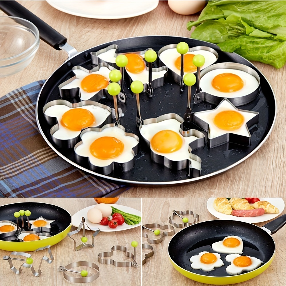 Fried egg rings, Pancake mold Maker with Handle , Mold Non Stick