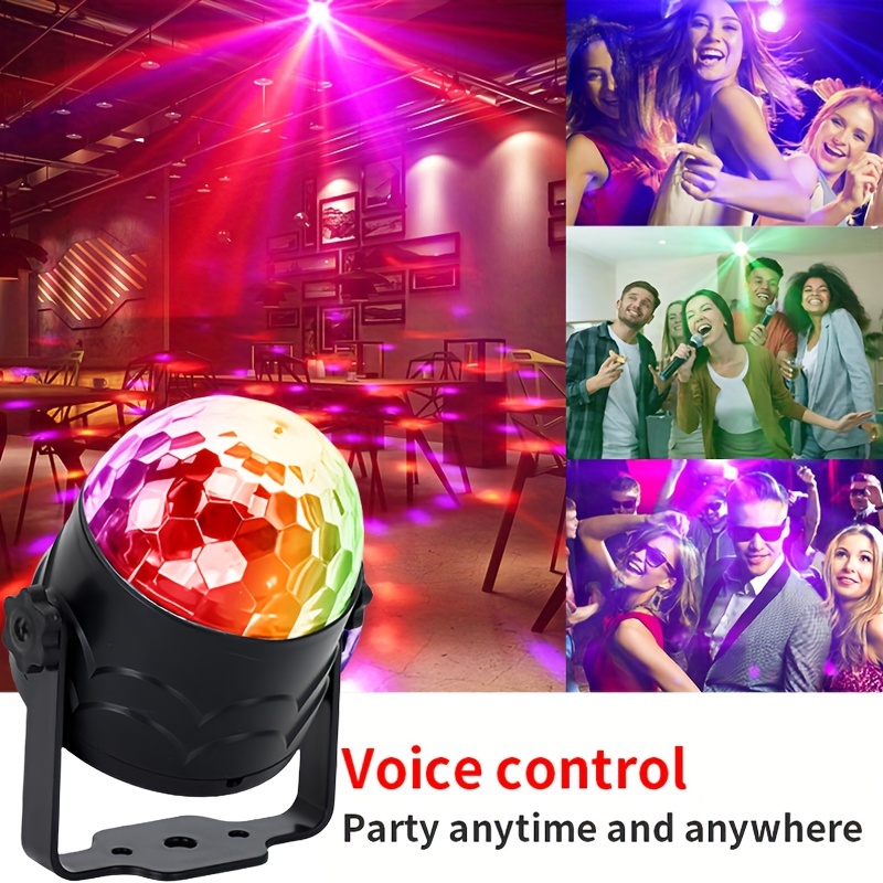 Sound Control Disco Ball Light, Projection Night Light, Stage