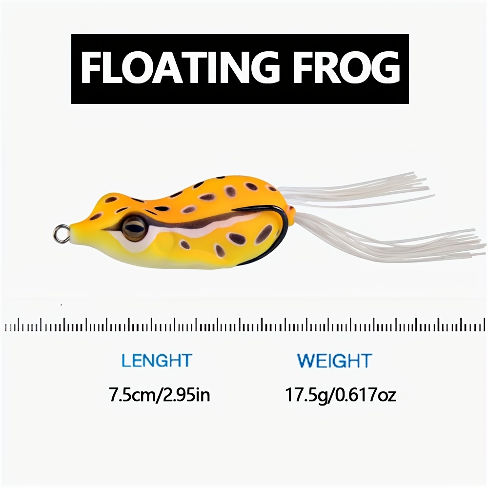 6pcs Bionic Frog Fishing Lures for Freshwater and Saltwater - Effective  Blackfish Lure - 7.5cm/2.95inch - High-Quality Fishing Tackle
