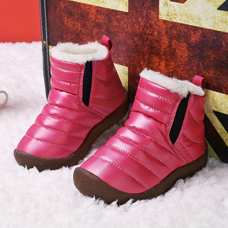 comfortable snow boots for boys soft warm plus fleece boots for outdoor walking hiking autumn and winter