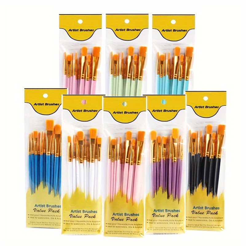 Professional Paint Brushes For Acrylic Painting Watercolor - Temu United  Arab Emirates