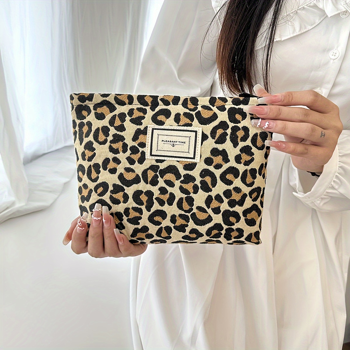  BOOGOBING Cheetah Traveling Makeup Bag Waterproof Toiletries Travel  Bag PU Leather Leopard Womens Cosmetic Bag, MBW173 : Beauty & Personal Care