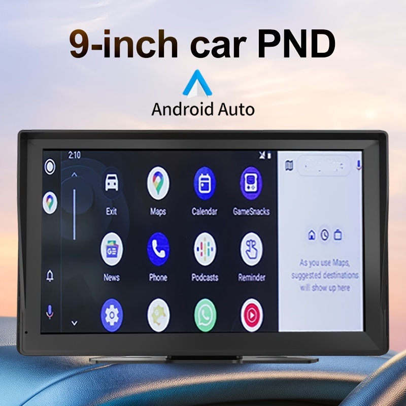 Touch Screen Car Portable Wired / Wireless Carplay Display - Temu
