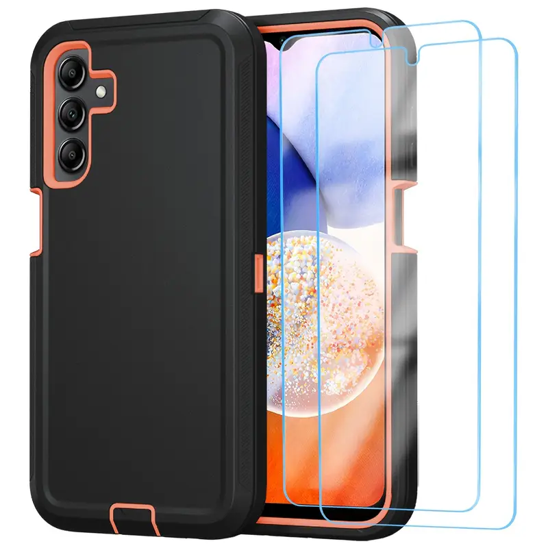 Phone Case - Compatible with Samsung Galaxy A15 5G Case, Galaxy A15 Case with 2 Screen Protectors, 3-In-1 Full Body Heavy Duty Bumper Shockproof/Dustproof/Drop-Proof Durable Phone Case, Supports ... Phone Case - Compatible with Samsung Galaxy A15 5G Case, Galaxy A15 Case with 2 Screen Protectors, 3-In-1 Full Body Heavy Duty Bumper Shockproof/Dustproof/Drop-Proof Durable Phone Case, Supports ...