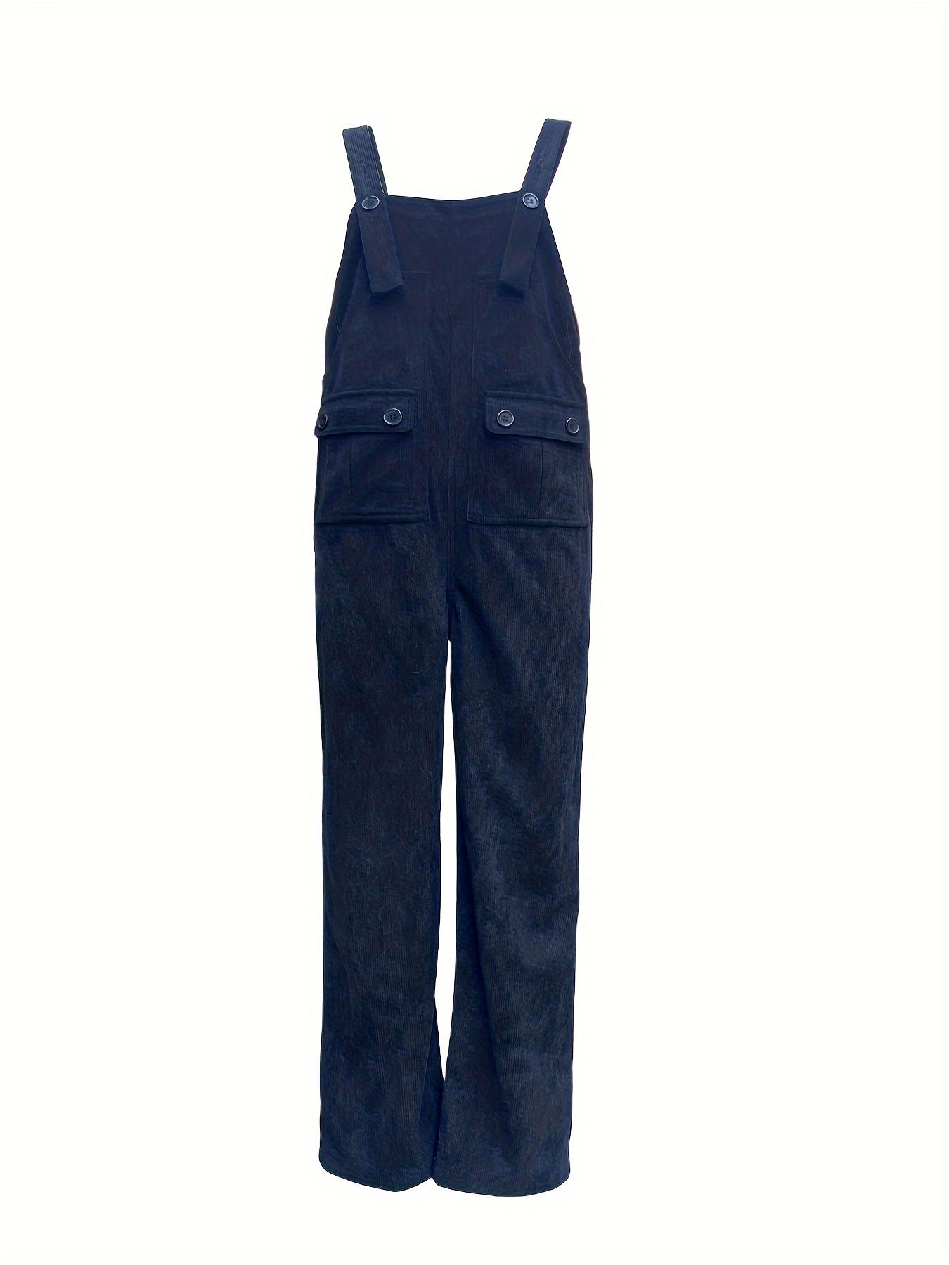 Button Pocket Overall Jumpsuit Mono Trabajo Casual Primavera - Temu Chile