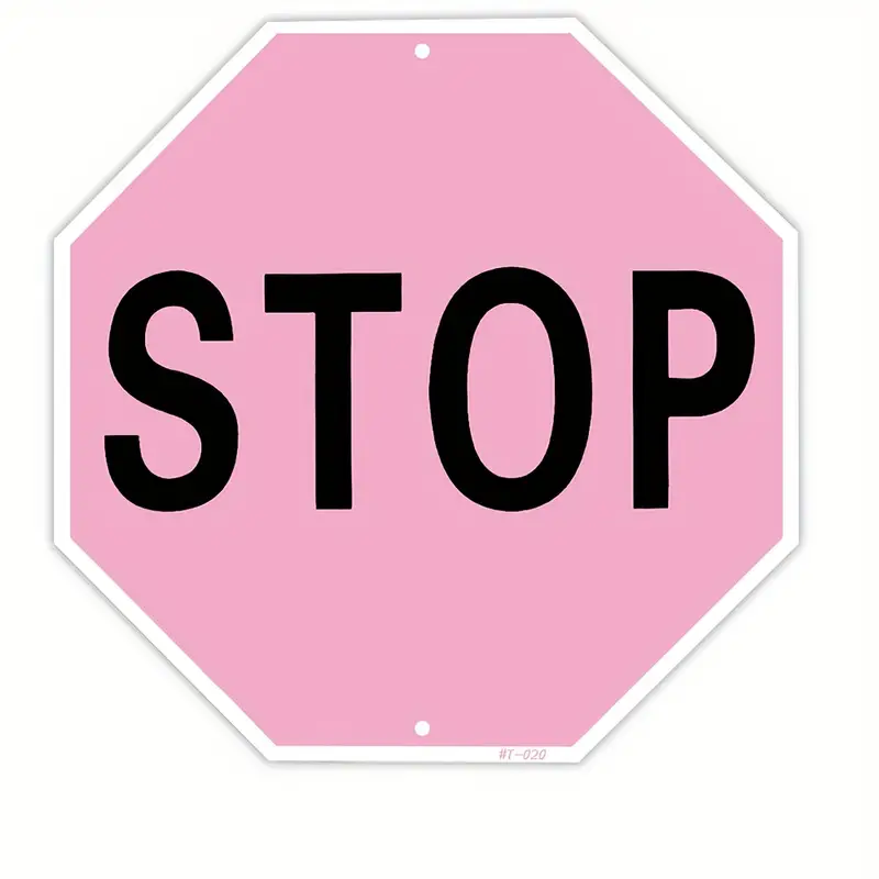 Stop Sign Room Decor, Street Signs For Bedroom, Traffic Signs