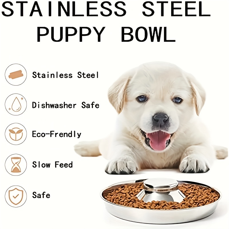 6 Size Stainless Steel Dog Bowl For Dish Water Dog Food Bowl Pet Puppy Cat  Bowl Feeder Feeding Dog Water Bowl For Dogs Cats