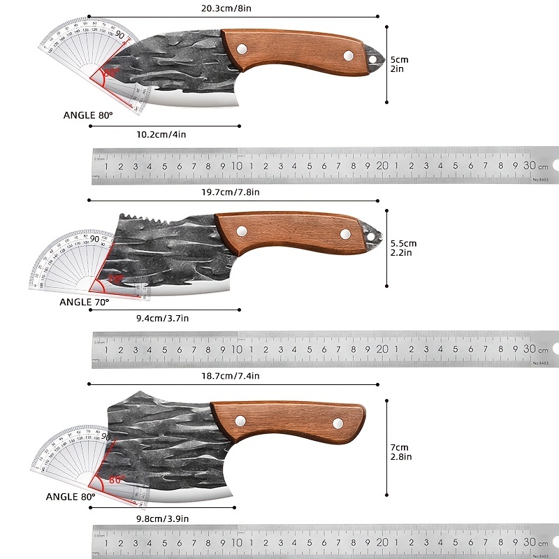 1pc Sharp and Durable Forged Small Kitchen Knife Meat Cleaver