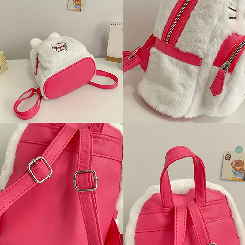 Hello Kitty Kuromi Cute Cartoon Plush Backpack Nueva Mochila - Temu