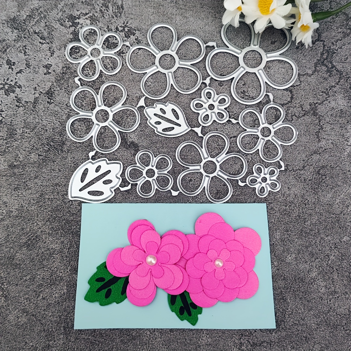 

Floral Metal Cutting Dies For Diy Scrapbooking, Card Making & Crafts - Precision Stamping Tools