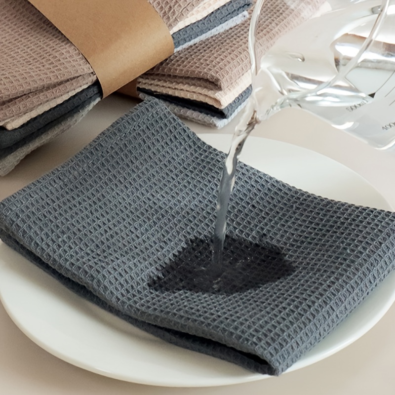 Dish Towels Thickened Waffle Dish Rag Square Dish Cloths - Temu