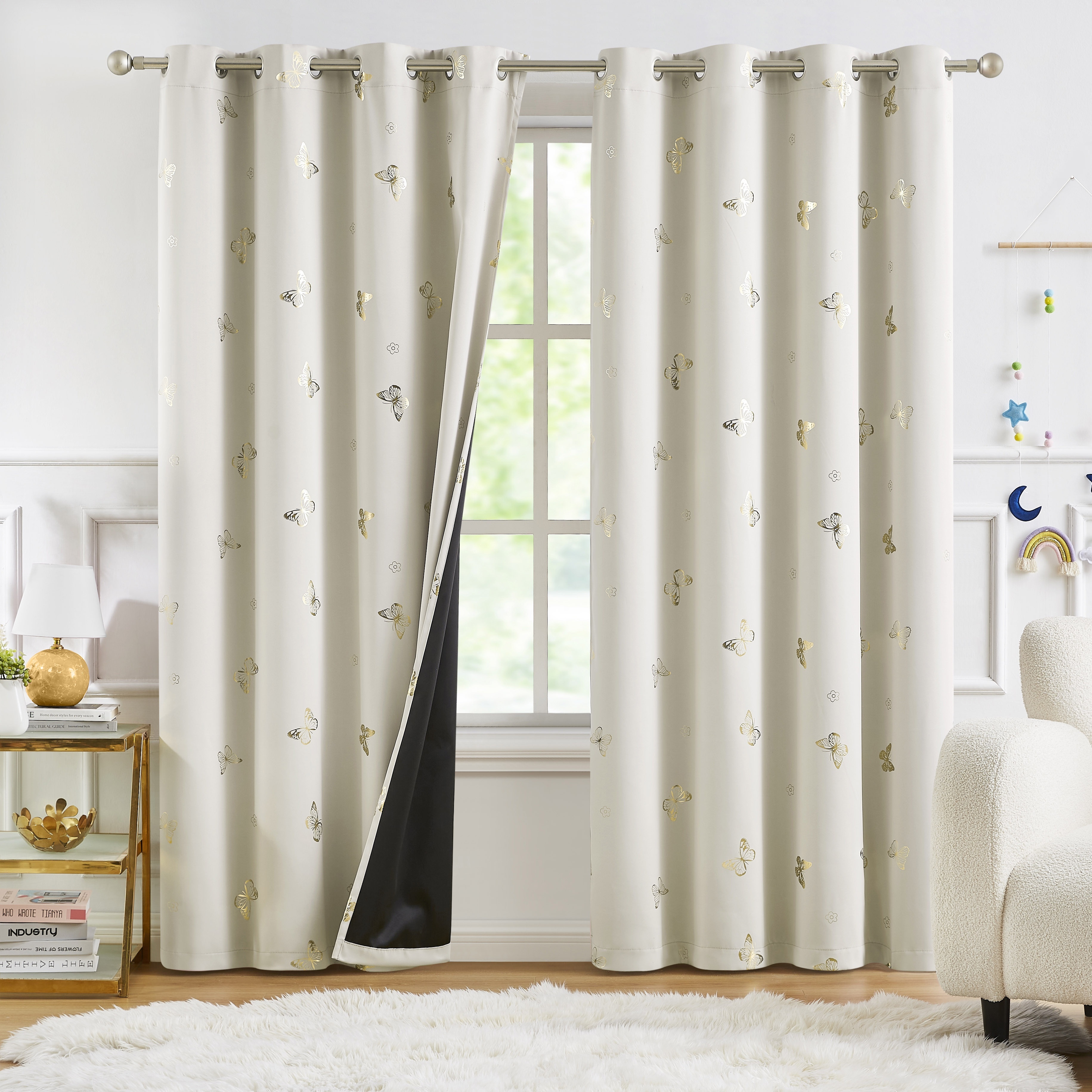 Modernas Simples Pastorales Bordado Sombreado Cortinas Para Living