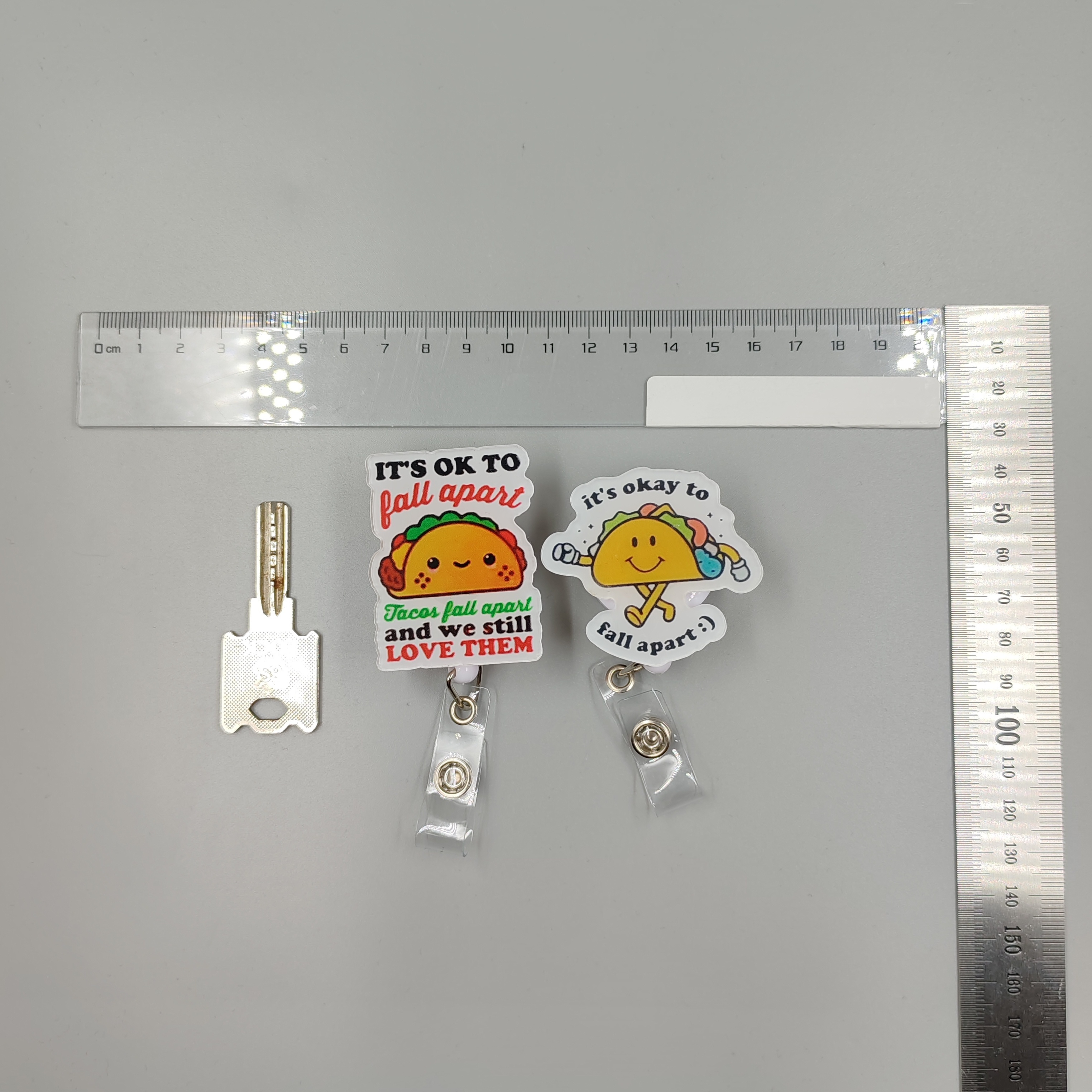  Taco Badge Reel - Retractable ID Badge Clip - 1.5