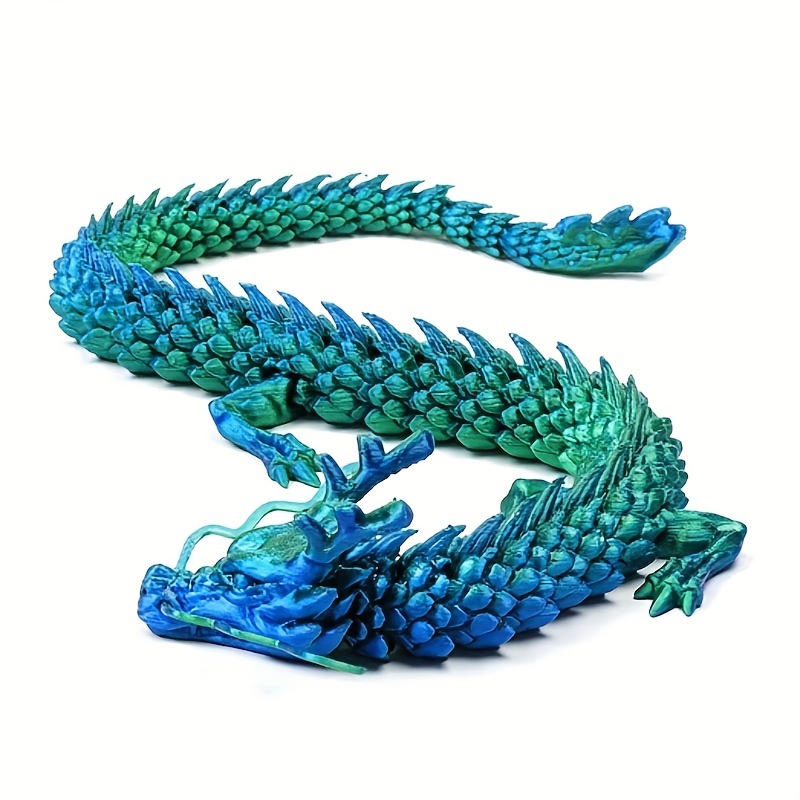 3d Printed Dragon Sculpture Movable Connection Desktop - Temu