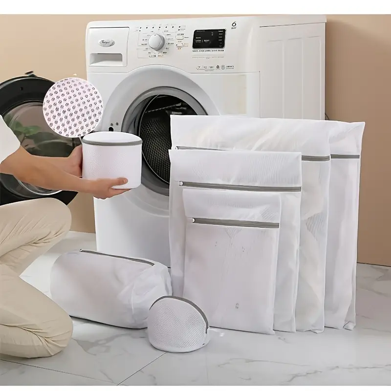 Laundry Bag Dedicates Mesh Laundry Bags Durable Zipper Mesh - Temu