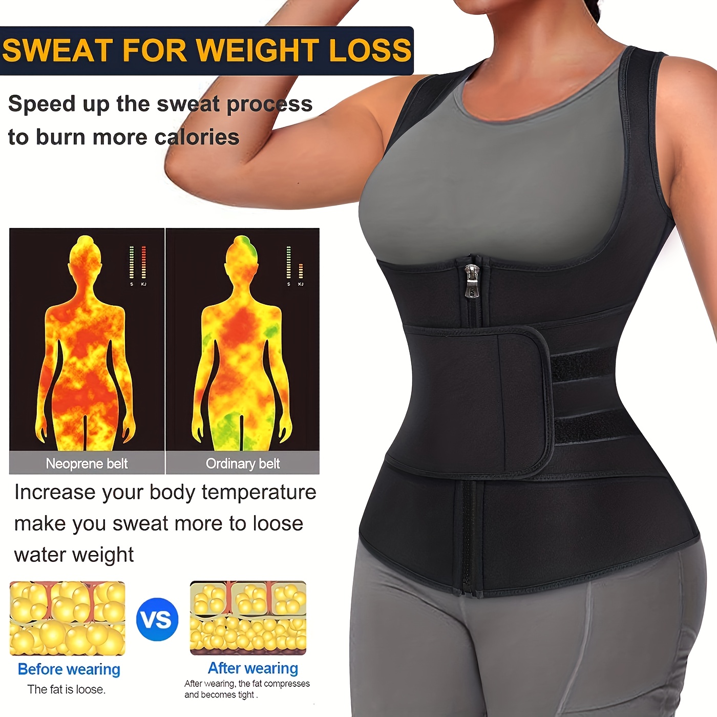 Neoprene Women's Sauna Suit, Weight Loss