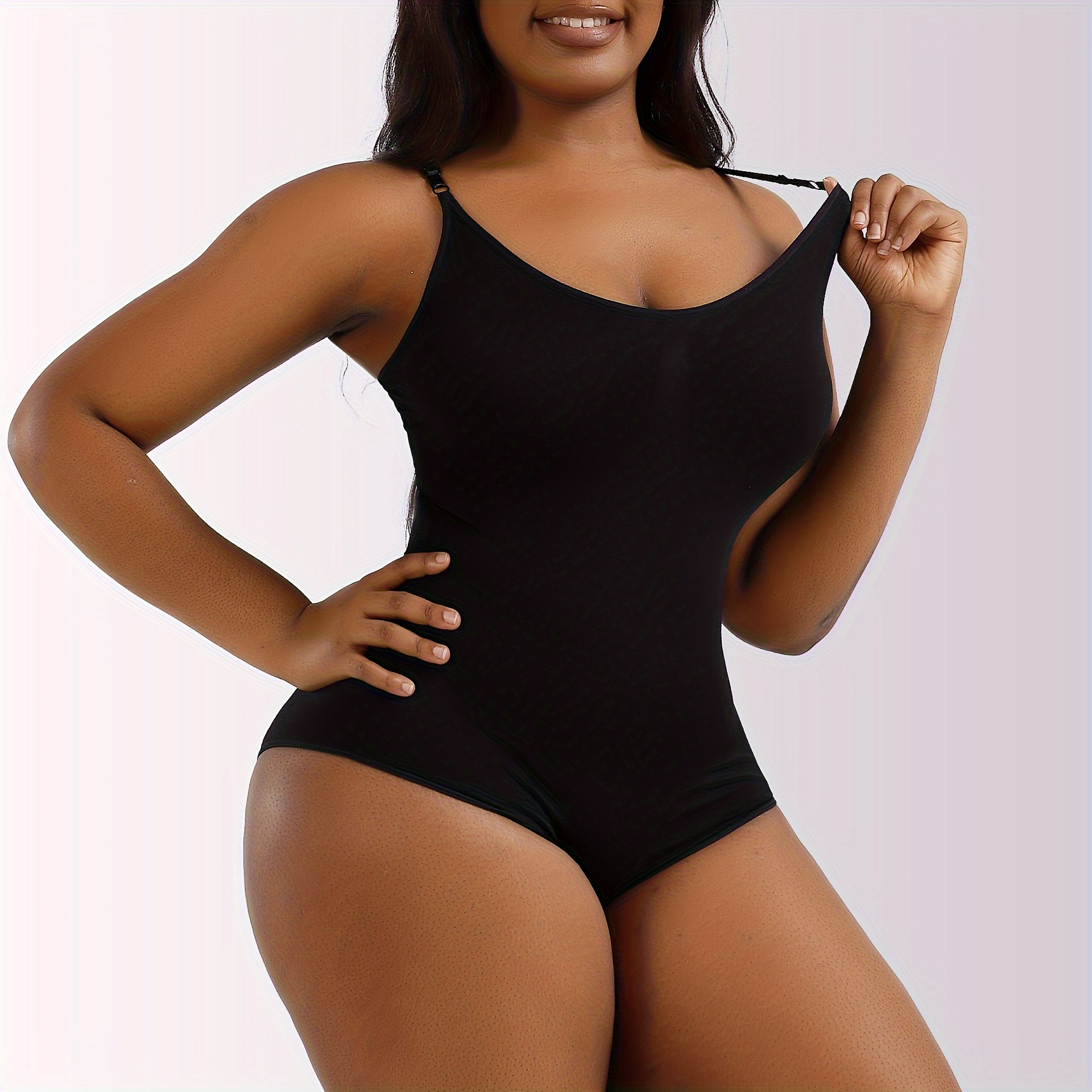 Bingrong Women Shaping Full Slips Shapewear Bodysuit for Under Dresses  Tummy Control Body Shaper Slimming Seamless Camisole Built in Bra Tank  Dress(XL, Black)… : : Fashion