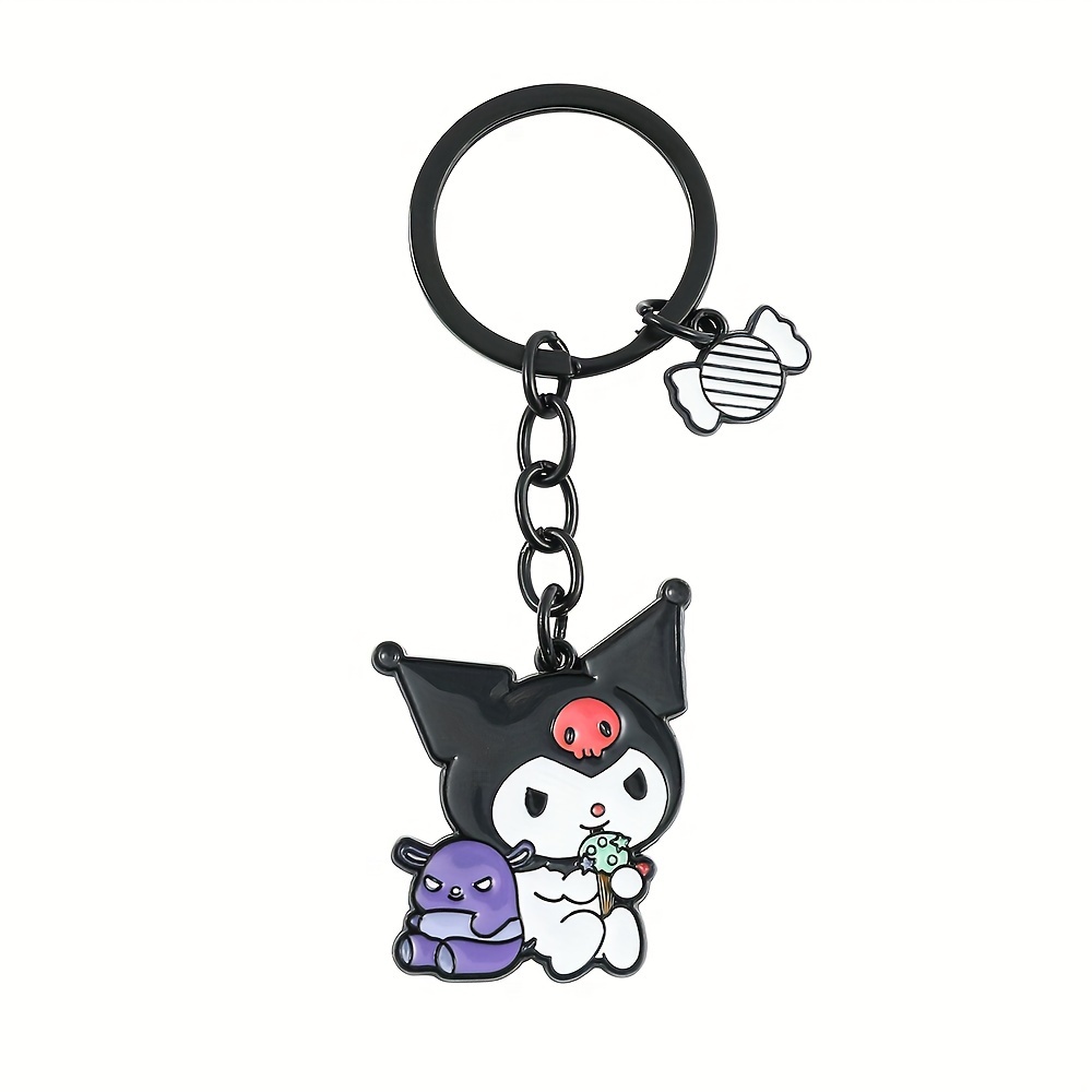 Cartoon Animal Keychain Alloy Key Chain Ring Purse Bag Backpack Charm Car Pendant Earbud Case Cover Accessories Women Girls Gift,Temu