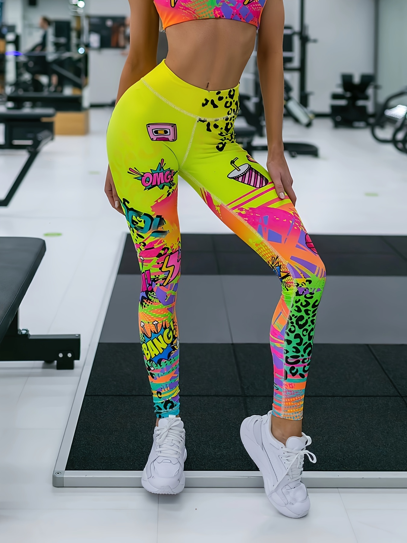 Neon 2024 yellow leggings