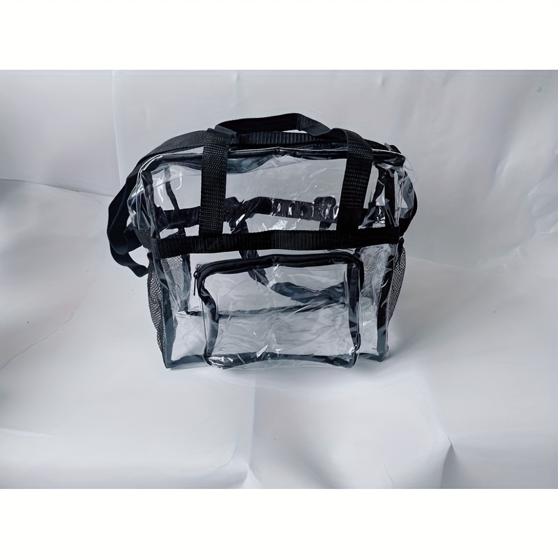 Clear plastic shoulder bag hot sale