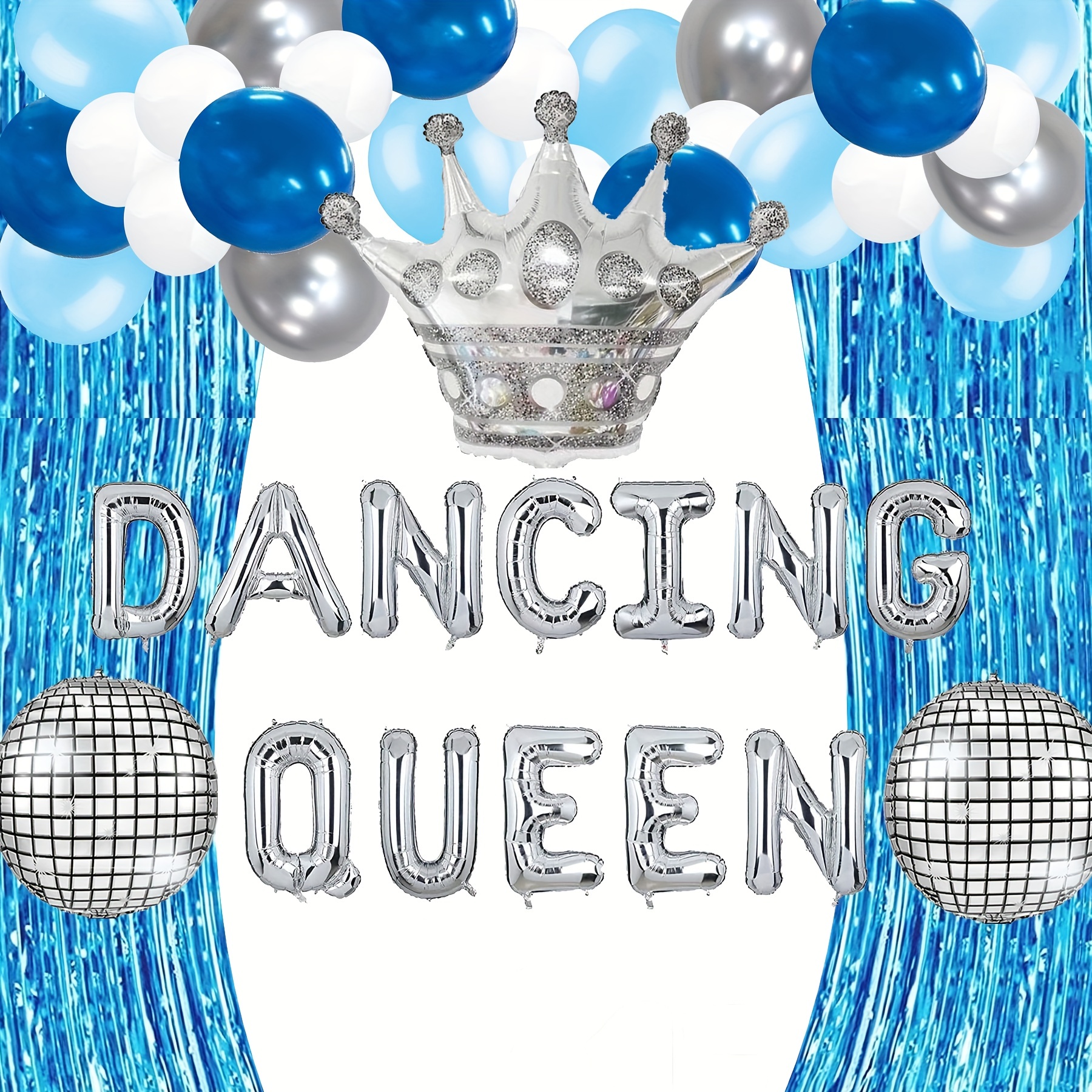Glitter Dancing Queen Party Decorations, Mamma Mia Bachelorette