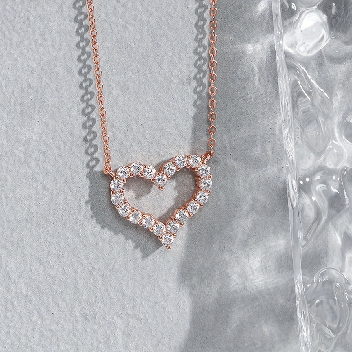 1 set real rose gift box with heart shaped exquisite necklace elegant versatile jewelry romantic creative birthday anniversary valentines day mothers day gifts for women details 0