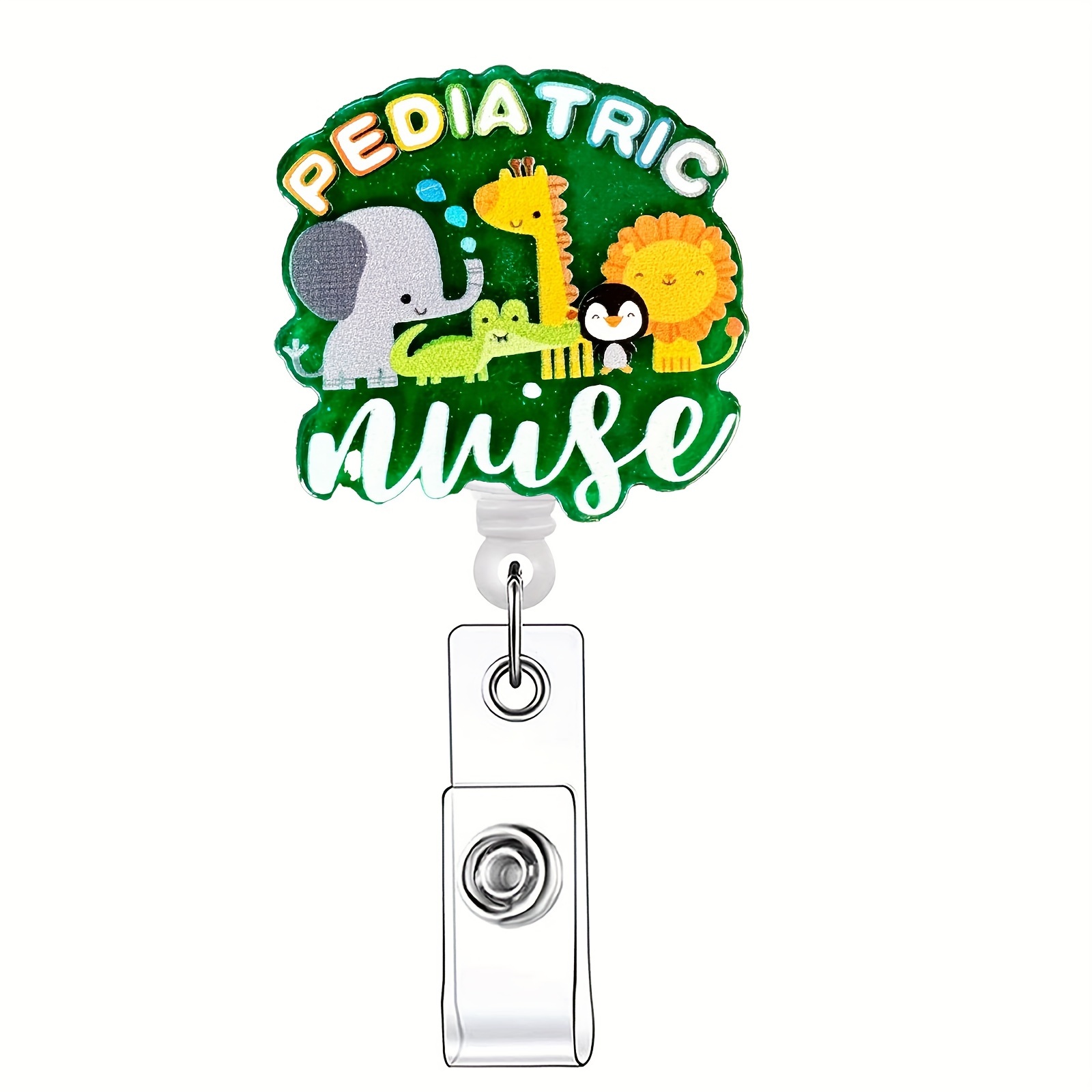 Pediatric Nurse Retractable Badge Reel Name Badge Holder Id - Temu United  Kingdom