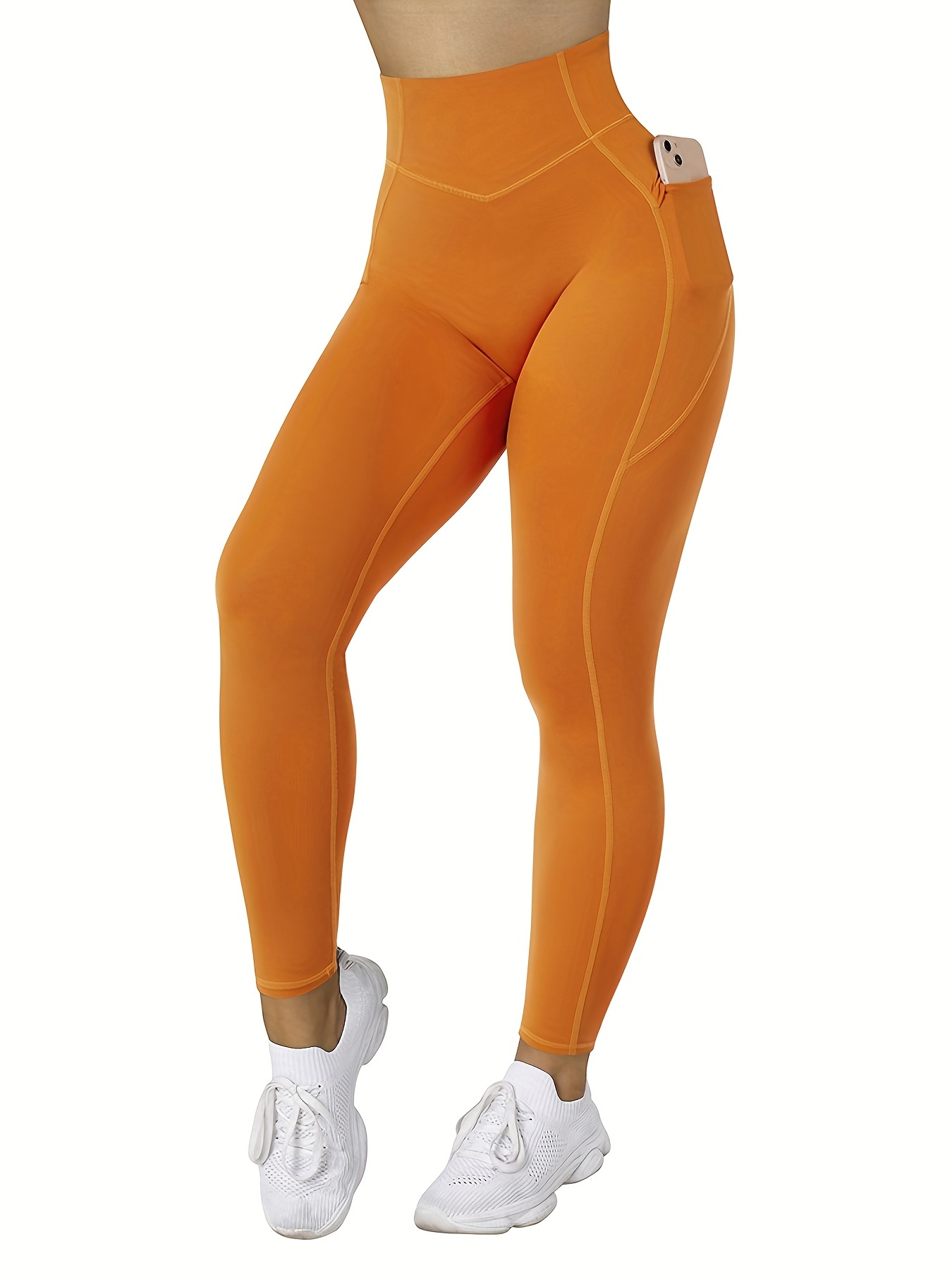 Orange Push Up Leggings