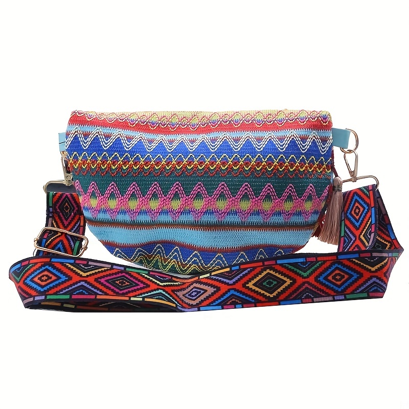 Tribal Pattern Canvas Fanny Bag