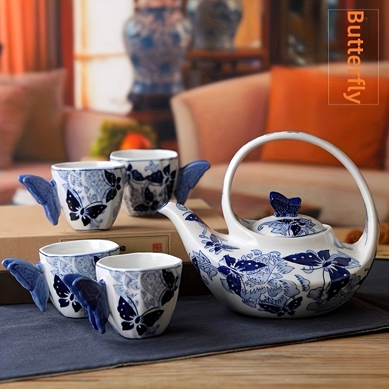 Teapot European Style Ceramic Flower Teapot Coffee Pot Water - Temu
