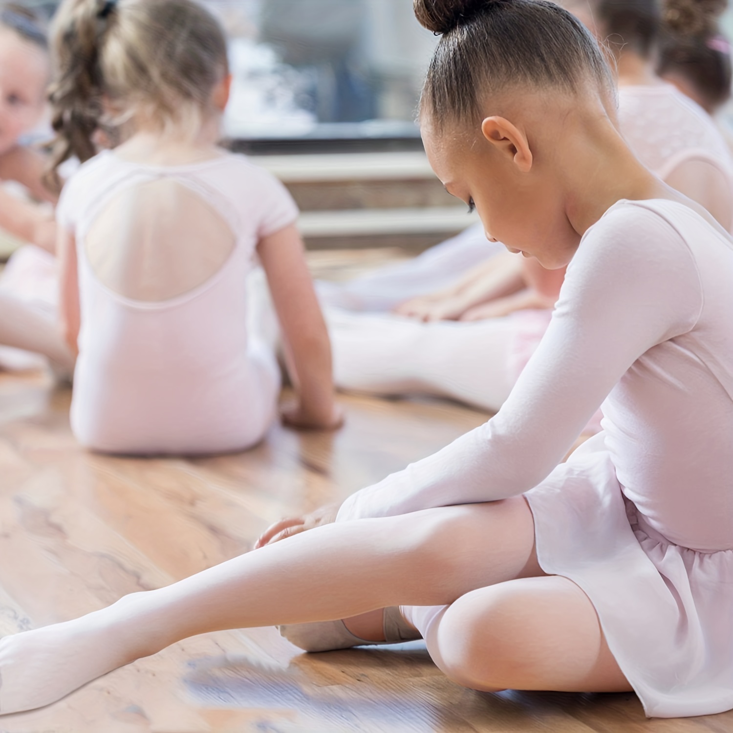 3 pares de medias de ballet para niñas de color sólido, de tela ultra  suave, prenda convertible, para niñas pequeñas y mujeres)