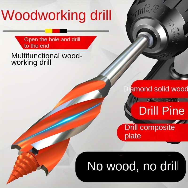

Woodworking Drill Bit, Spiral Drill Bit, Wood Electric Drill Bit, Super Hard Hole Opener, Deep Hole Electric Wrench, Drawer Lock, Door Lock, Punching