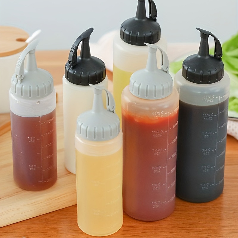 Squeeze Bottles Sauce Bottles Condiment Squeeze Bottles - Temu