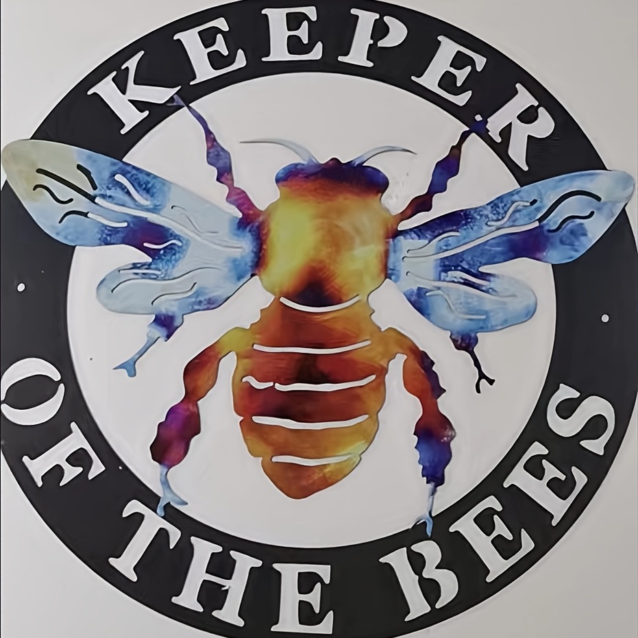 Metal Honey Bee Wall Decor,metal Wall Art Decor, For Porch Garden Bee Hive,bee  Lovers Gift,bee Keepers Apiary Sign,halloween Room Decor Gothic - Temu